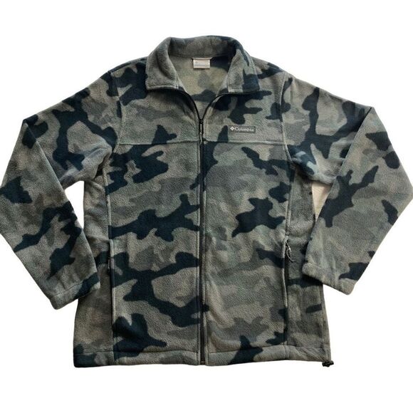 Columbia Other - COLUMBIA Mens MEDIUM Steens Mountain Camo Black/Gray Full Zip Jacket